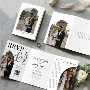 Once Upon a Time Wedding Tri-Fold Invitation
