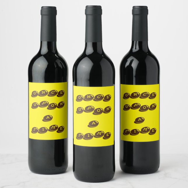 once upon a time wine label (Bottles)