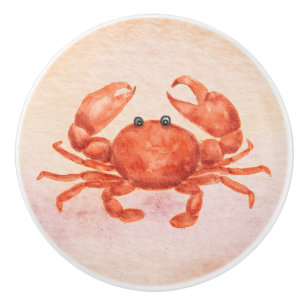 Once upon a time with a little cute crab name Kiko Ceramic Knob