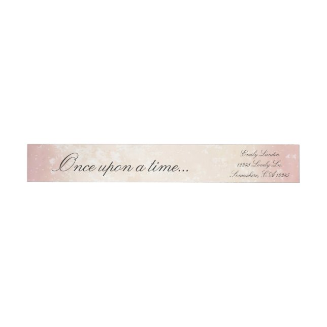 Once Upon a Time Wrap Around Label (Individual)