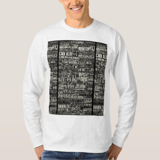 Oncert poster detailed jimi hendrix typography "ji T-Shirt