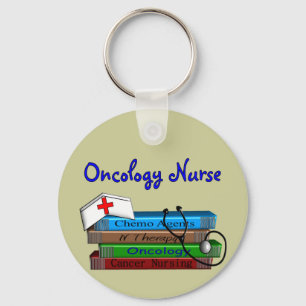 Oncolgoy Nurse "Books" Design Key Ring