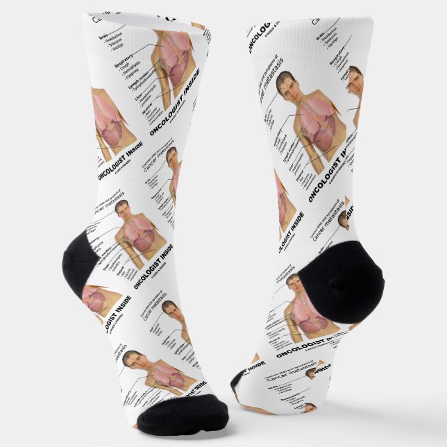 Oncologist Inside Symptoms Of Cancer Socks (Angled)