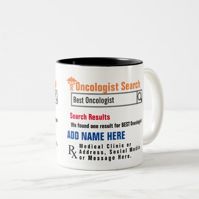 Oncologist Search Gift Mug (Front Right)