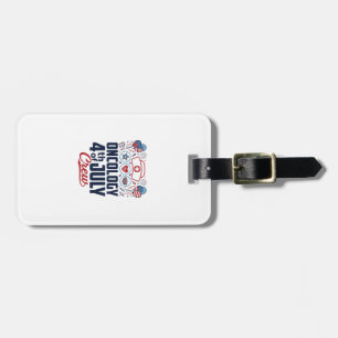 Oncology 4th of July Crew Medical Patriotic Shirt Luggage Tag