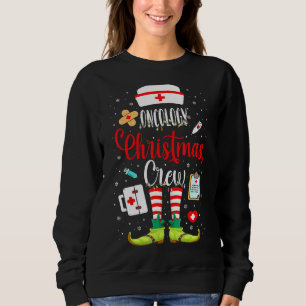 Oncology Christmas Crew Oncology Nurse Oncologist  Sweatshirt