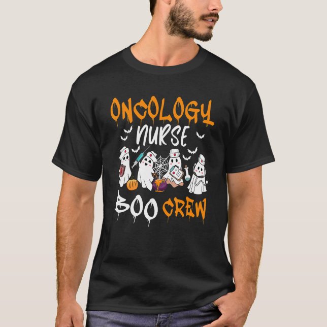 Oncology Nurse Boo Crew Halloween Oncology Nurse C T-Shirt (Front)