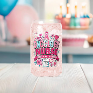 Oncology Nurse Breast Cancer Awareness Can Glass