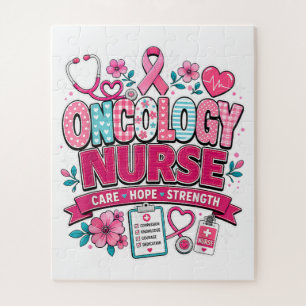 Oncology Nurse Breast Cancer Awareness Jigsaw Puzzle