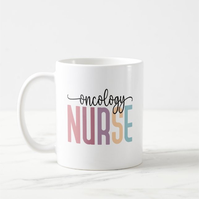 Oncology Nurse Cancer Chemo Nurse Week Coffee Mug (Left)