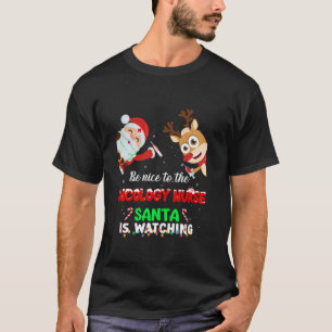Oncology Nurse Christmas Crew Nurse Tree Buffalo P T-Shirt