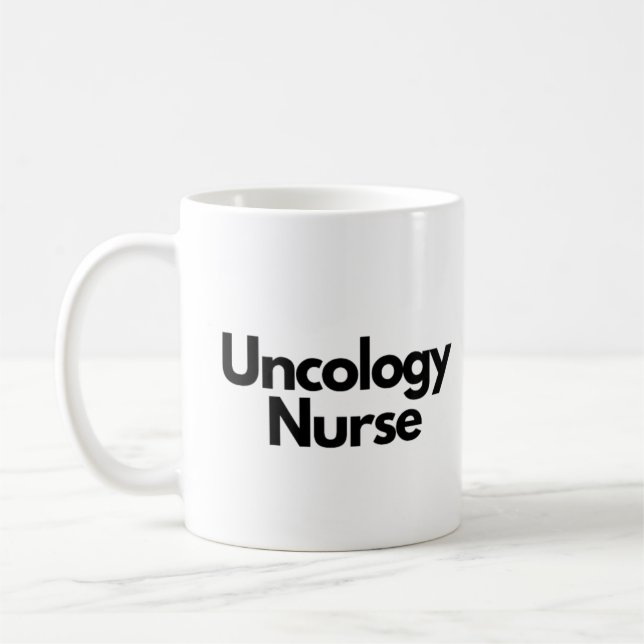 Oncology nurse coffee mug (Left)