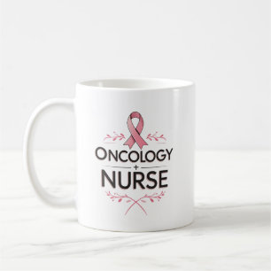 Oncology Nurse Floral Coffee Mug