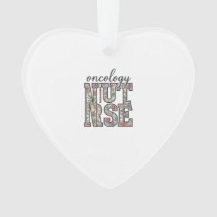 Oncology Nurse Floral Vintage Ornament