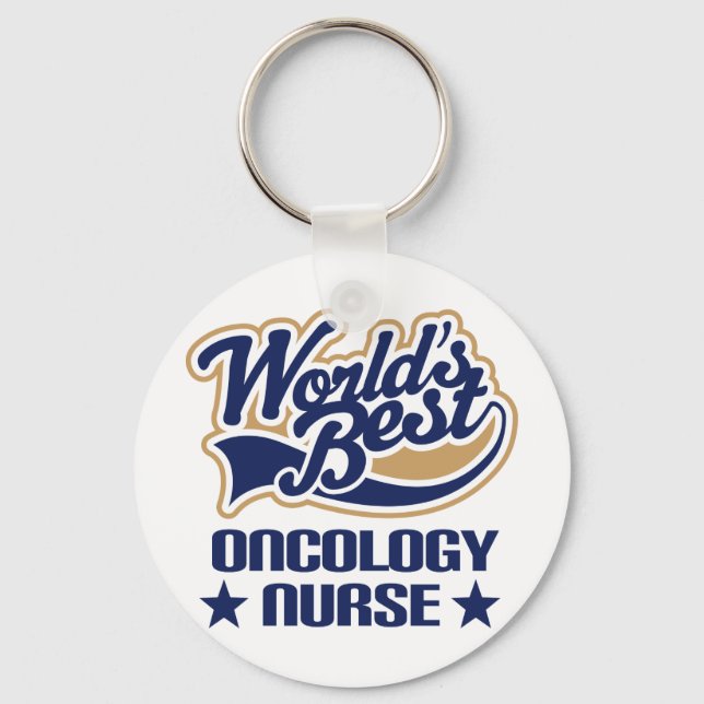 Oncology Nurse Gift Key Ring (Front)