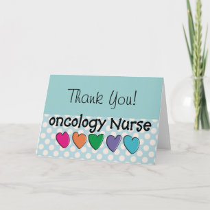 Oncology Nurse Gifts Unique Design Thank You Card