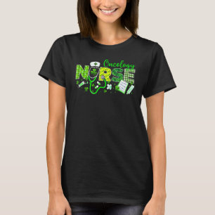 Oncology Nurse St Patricks Day Love Stethoscope Rn T-Shirt