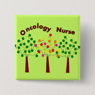 Oncology Nurse T-Shirts and Gifts 15 Cm Square Badge