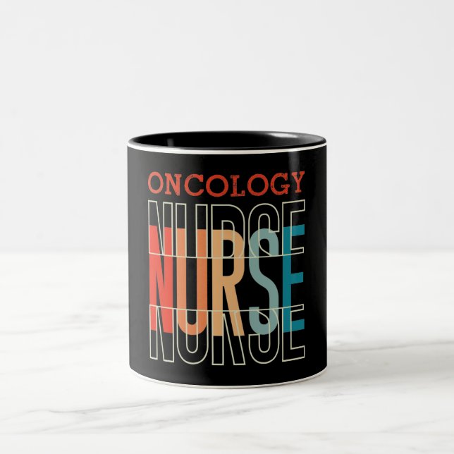 Oncology Nurse Two-Tone Coffee Mug (Center)