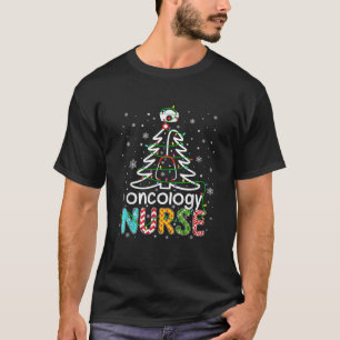 Oncology Nurse Xmas Tree Funny Nursing Christmas P T-Shirt