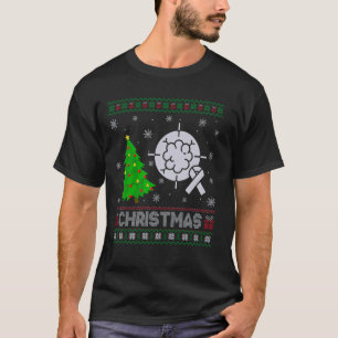 Oncology Nurse Xmas Tree Lighting Ugly Christmas S T-Shirt