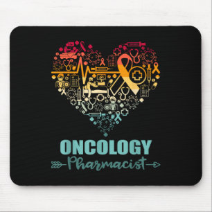 Oncology Pharmacist Heart Funny Vintage Oncology Mouse Pad