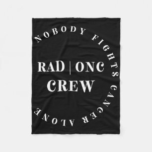 Oncology Radiation Nurse Crew Tee Paediatrics Hemo Fleece Blanket