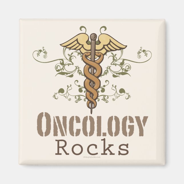 Oncology Rocks Magnet (Front)