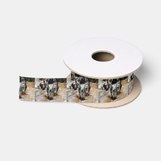 Oncoming! - Motocross Racer Satin Ribbon