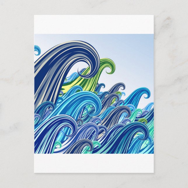 Ondas do Mar Postcard (Front)