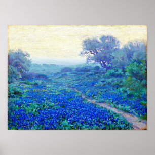 Onderdonk - Bluebonnets at Sunrise Poster