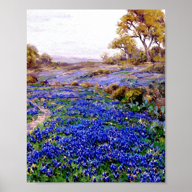 Onderdonk - Bluebonnets at Twilight Poster (Front)