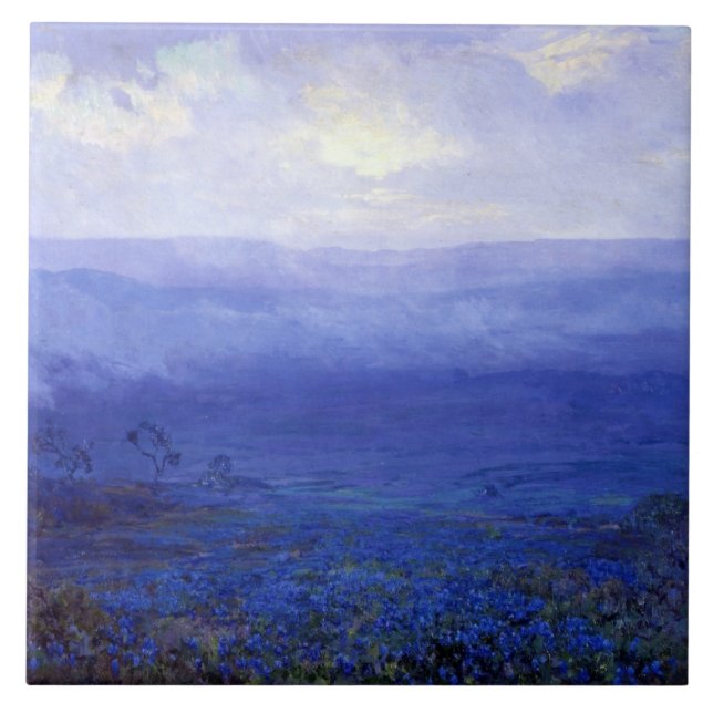 Onderdonk - Bluebonnets in Texas Ceramic Tile (Front)