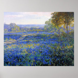 Onderdonk - Fields Of Bluebonnets 1920 Poster