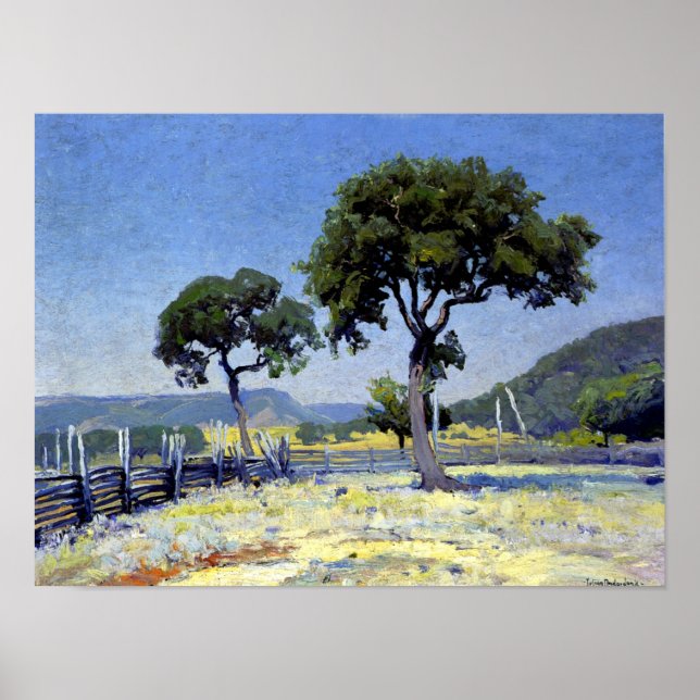 Onderdonk - Live Oak Trees Poster (Front)
