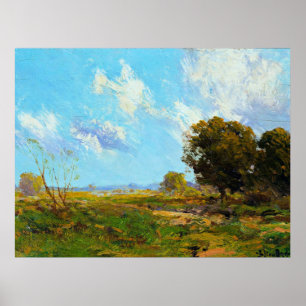 Onderdonk painting, Late Afternoon Poster