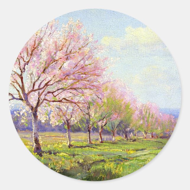 Onderdonk - Peach Orchard, Classic Round Sticker (Front)