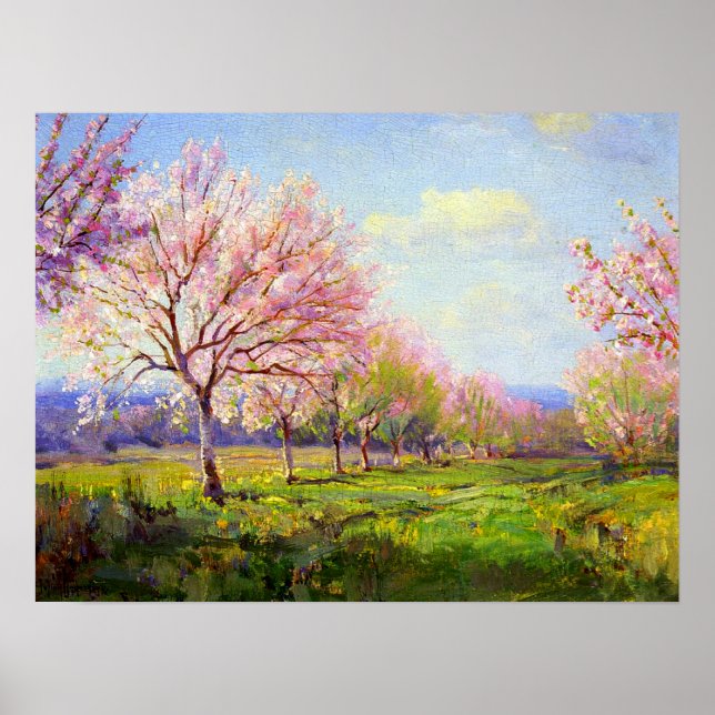 Onderdonk - Peach Orchard On Mavericks Farm 1915 Poster (Front)