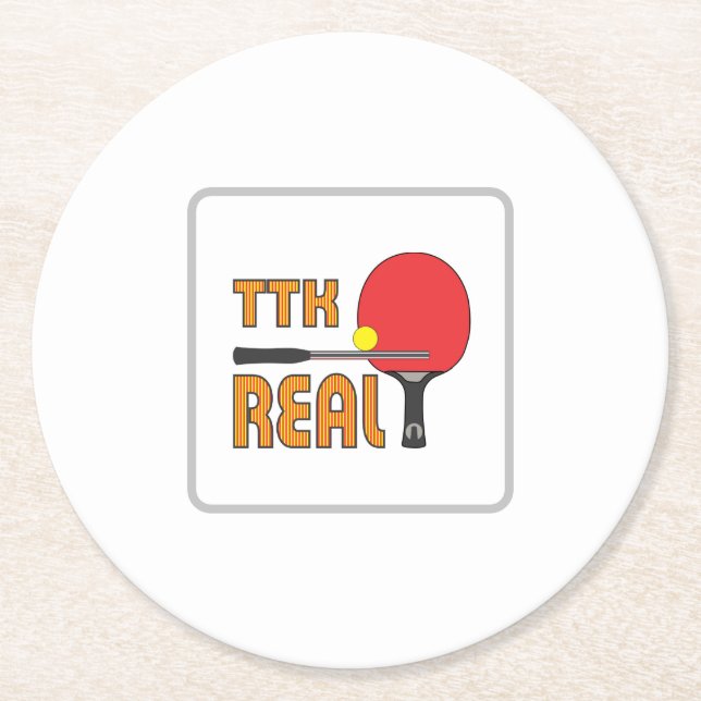 Onderlegger TTK-Real Round Paper Coaster (Front)