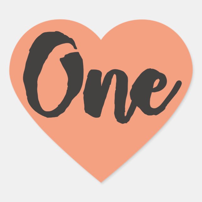 One 1st Birthday Art First Birthday My 1 year Old Heart Sticker (Front)