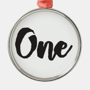 One 1st Birthday Art First Birthday My 1 year Old Metal Tree Decoration