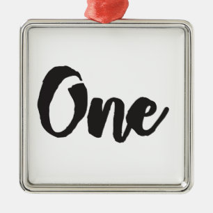 One 1st Birthday First Birthday My 1 year old Metal Ornament