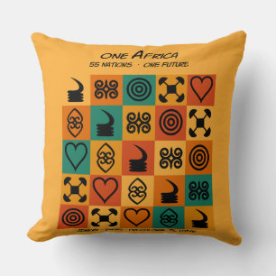 One Africa – Adinkra – Ghana -  Cushion
