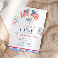 One All American Boy 4th of July Birthday