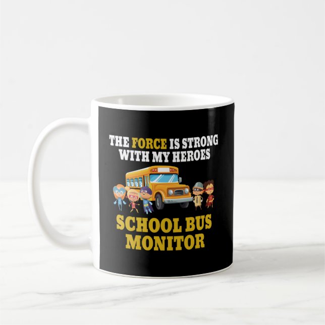 One Amazing School Bus Monitor Bus Aide Attendant Coffee Mug (Left)