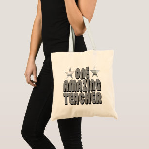 ONE AMAZING TEACHER. TOTE BAG