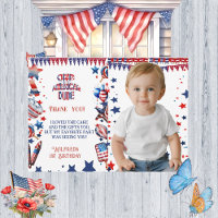 One American Dude 4 July Red White Blue Birthday