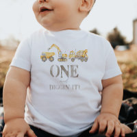 One and Digging it Construction T-shirt