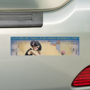 One Anxious Meltdown At A Time - Funny Bumper Sticker
