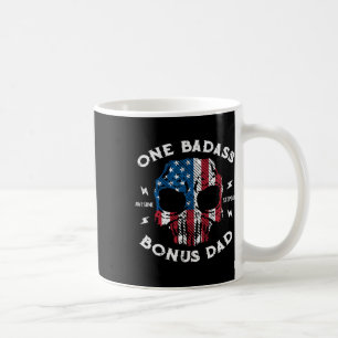 One Awesome Stepdad Bonus Dad Fathers Day Us Flag Coffee Mug